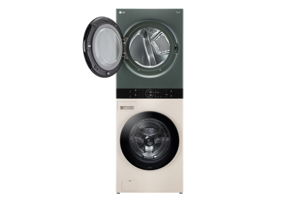 Tháp giặt sấy LG WashTower Inverter giặt 21 kg - sấy 16 kg WT2116SHEG Mới 100%