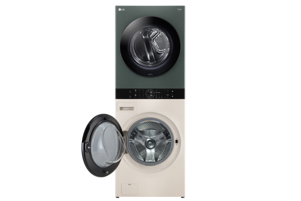 Tháp giặt sấy LG WashTower Inverter giặt 21 kg - sấy 16 kg WT2116SHEG Mới 100%
