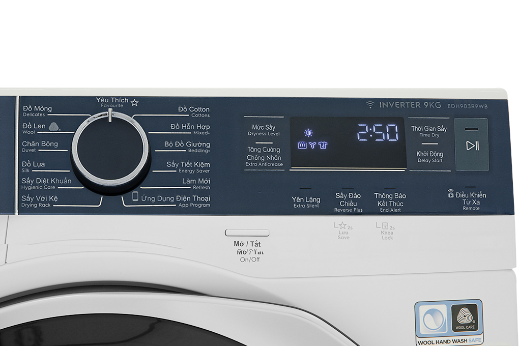 Máy sấy bơm nhiệt Electrolux UltimateCare 9 kg EDH903R9WB Chính Hãng 100%