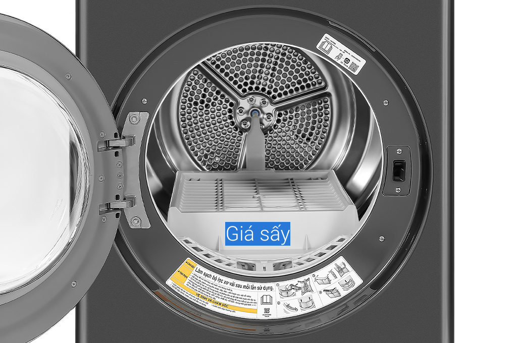 DVHP50B Máy sấy bơm nhiệt LG Inverter 10.5 kg 2023