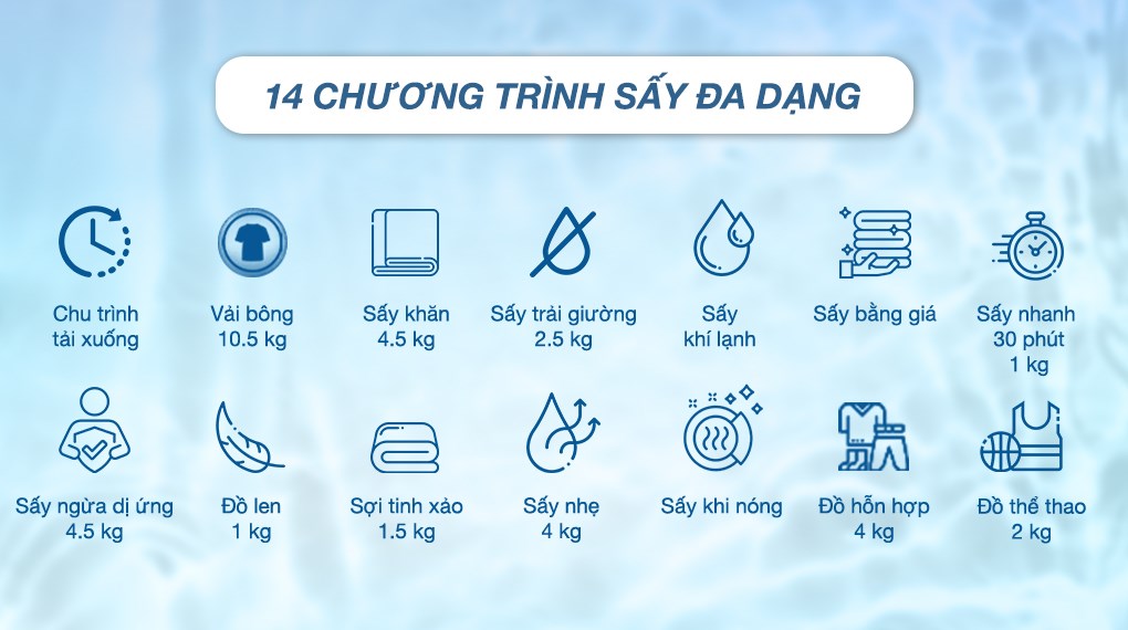 DVHP50P Máy sấy bơm nhiệt LG 10.5 kg GIÁ RẺ NHẤT