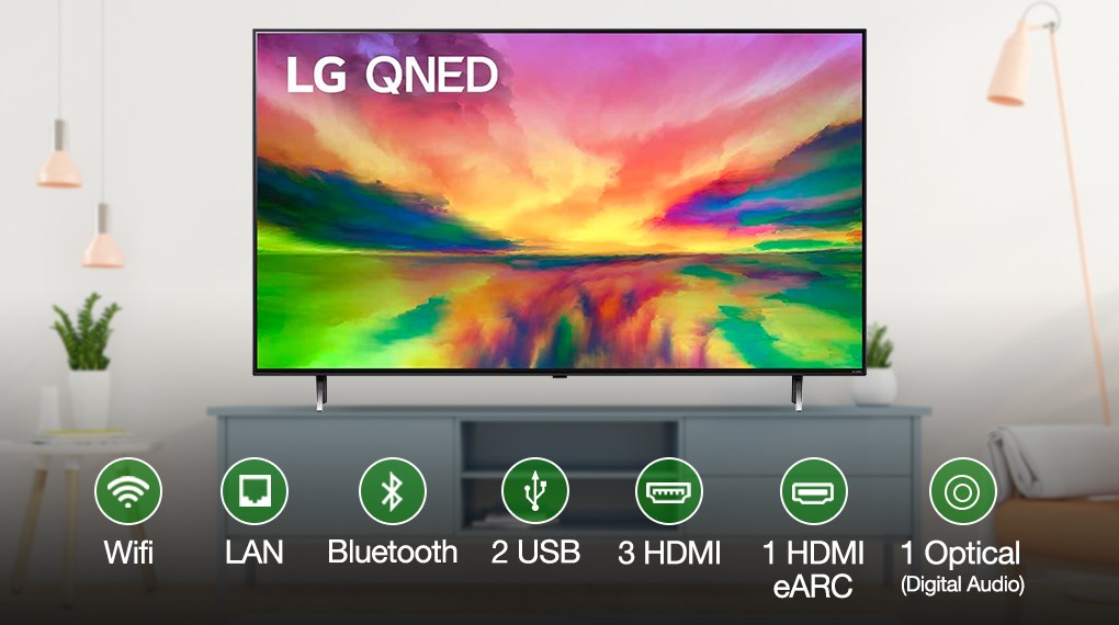 Smart Tivi LG 65QNED80SRA 4K 65 inch QNED