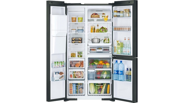 Tủ lạnh SBS Hitachi Inverter 569L R-MX800GVGV0 (GBK) Mới 100%