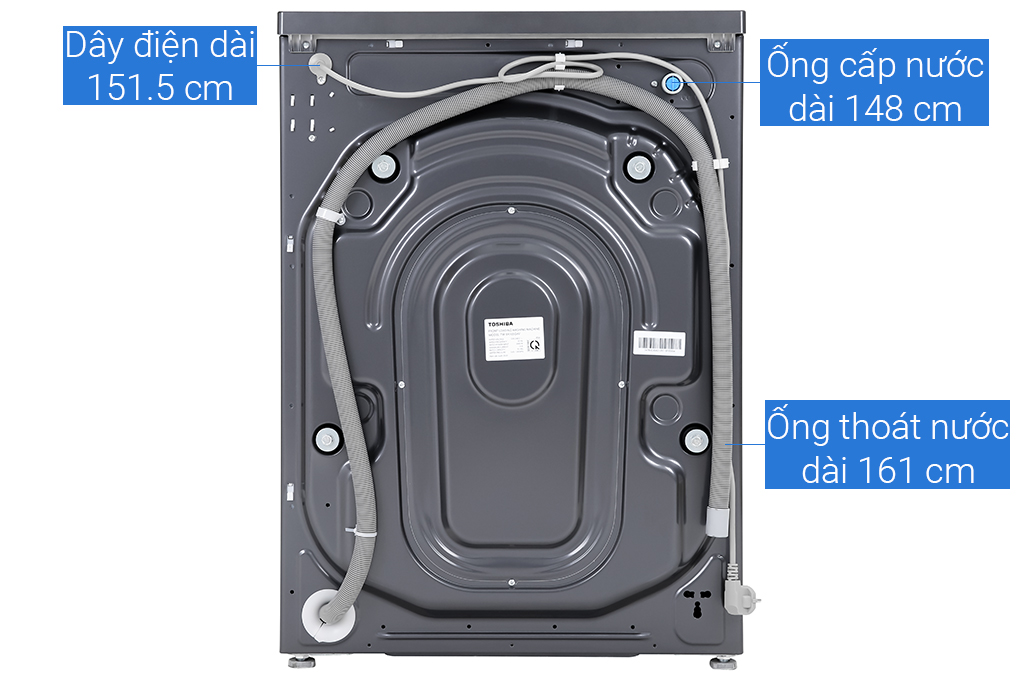 Máy giặt Toshiba Inverter 10.5 Kg TW-BK115G4V (MG) Chính hãng