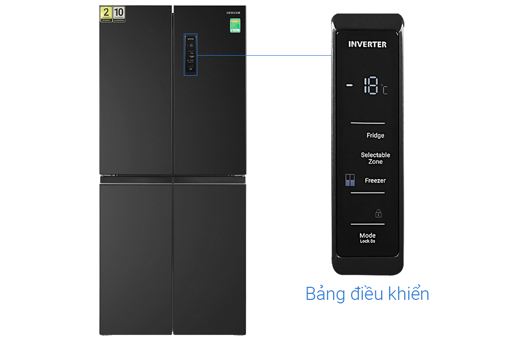 Tủ lạnh Hitachi Inverter 466 lít Multi Door HR4N7522DSDXVN Mới 100%