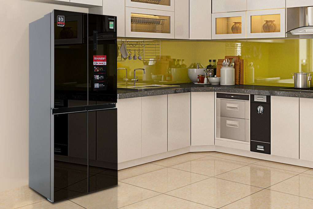 Tủ lạnh Sharp Inverter 362 lít Multi Door SJ-FX420VG-BK