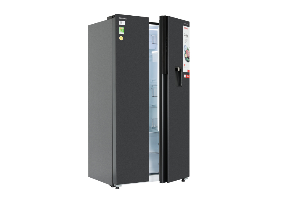 Tủ lạnh Toshiba Inverter 596 lít Side By Side GR-RS775WI-PMV(06)-MG mới 100%