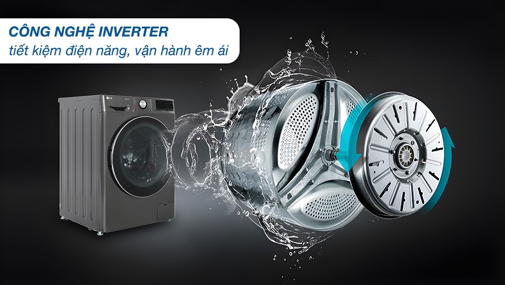 Máy giặt LG FV1410S4B  AI DD Inverter 10 kg Mới 100%