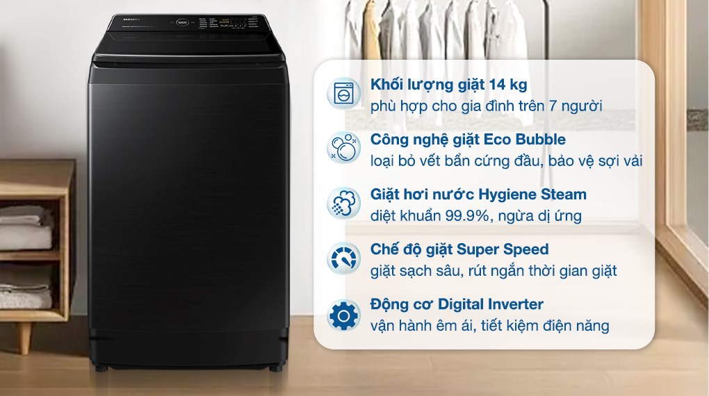 Máy giặt Samsung Inverter 9.5 kg WA95CG4545BDSV