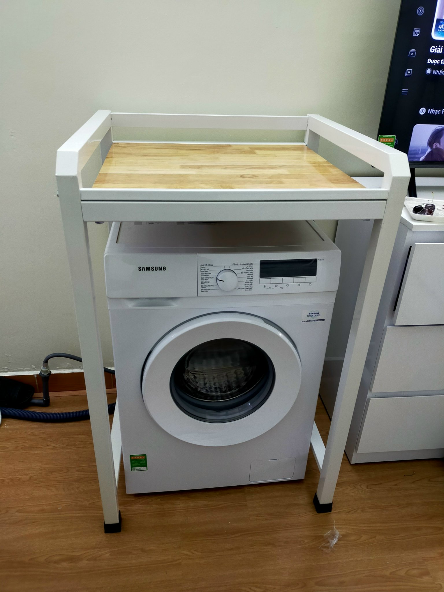 GIÁ KỆ MÁY GIẶT MÁY SẤY THÔNG MINH 2 TẦNG