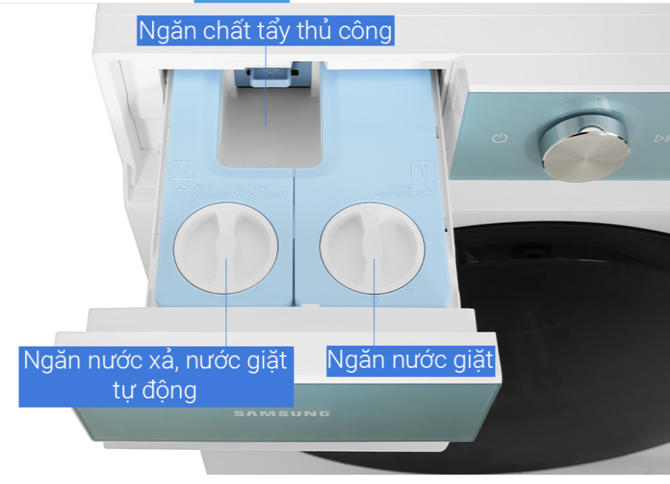 Máy giặt sấy Samsung Bespoke AI Inverter giặt 14 kg - sấy 8 kg WD14BB944DGMSV Mới 100% Kho Samsung Chính hãng