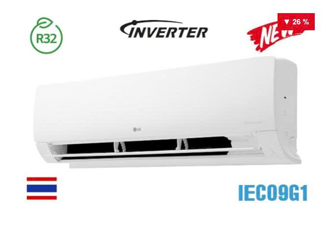 Điều hòa LG 9.000BTU 1 chiều IEC09G1 Mới 100% Chính hãng Rẻ Nhất