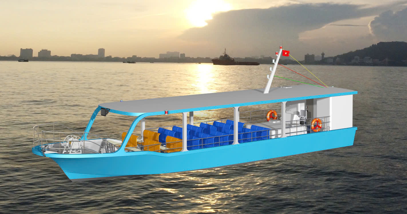 TÀU CHUYỂN TẢI COMPOSITE 18m (48 pax)