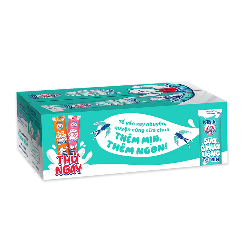 Sữa chua tổ yến Nestlé® Yogu Gấu (Thùng 28 gói x 75ml)