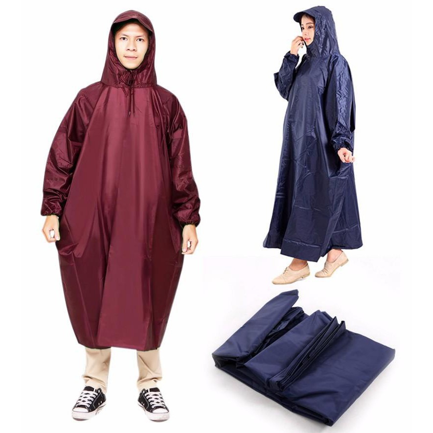 Áo mưa Bít kín người vải dù OCEAN màu sắc trang nhã chống nước, chống thấm / áo mưa ích kỉ vải dù dày dặn, tay bo chun