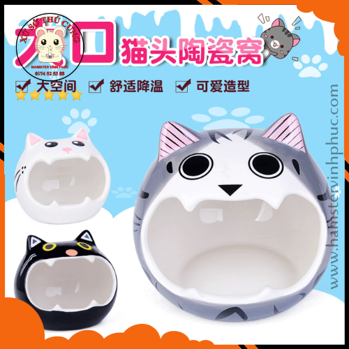 Nhà ngủ lớn bằng sứ cho hamster, nhím ...