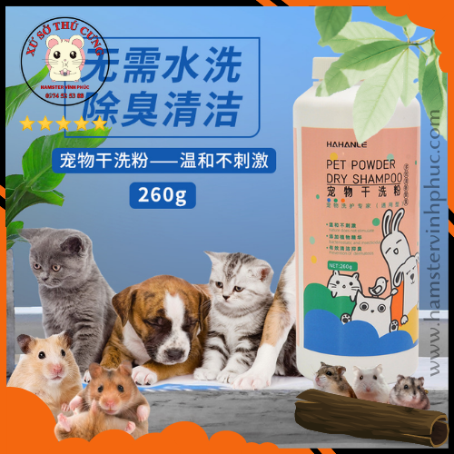 Phấn tắm khô cho hamster, thỏ, bọ ú, nhím ...