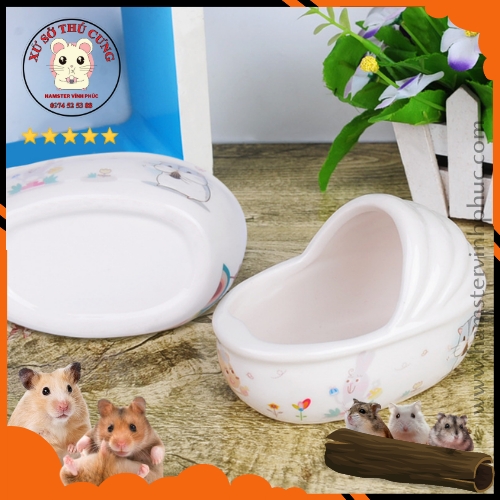 Nhà tắm bằng sứ cho hamsster