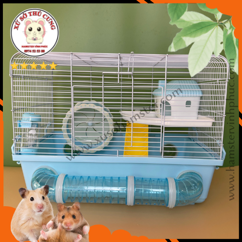 Lồng hamster có ống chui dưới