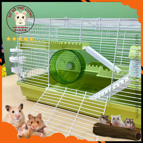 Lồng hamster 3 tầng 47 wheel lớn