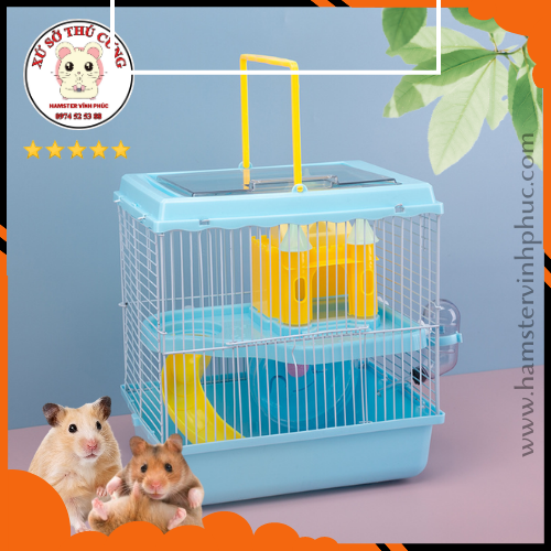 Lồng hamster lâu đài nắp mika