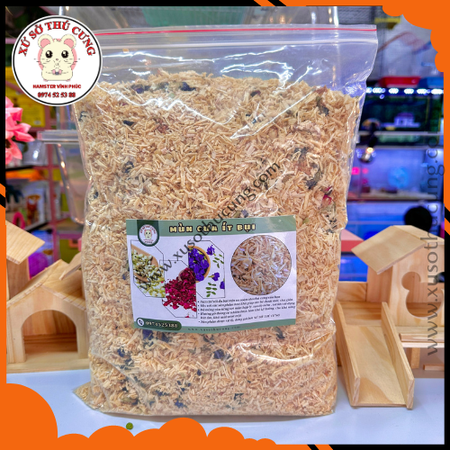 Mùn mix hoa. Mùn lót hamster