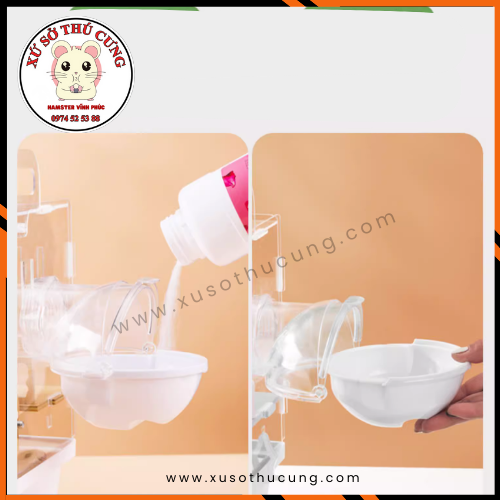 Lồng nuôi hamster mika đế màu