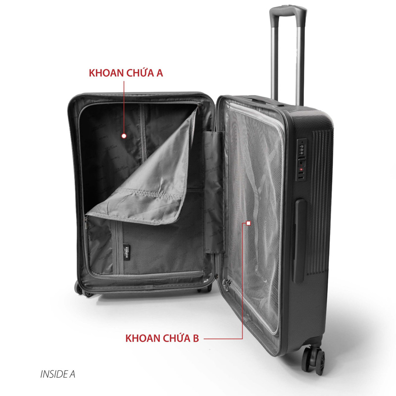 Vali Nhựa Size Xách Tay 20 inch Khóa Số TSA MR VUI 209
