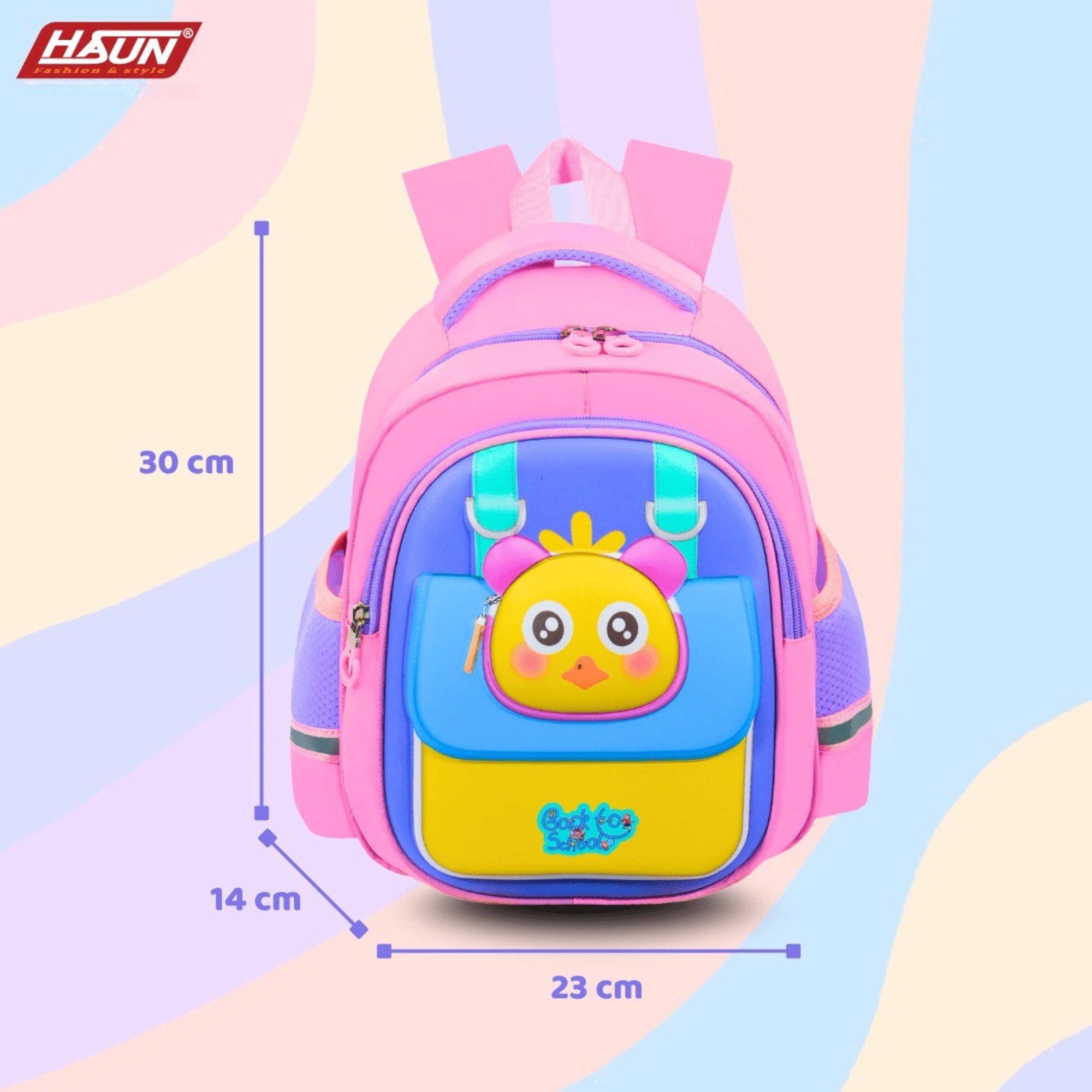 Balo mẫu giáo dành cho bé gái HASUN HS 2545