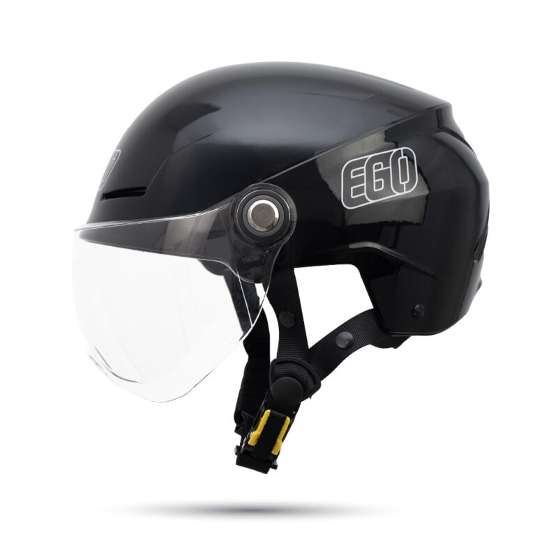 Mũ bảo hiểm 1/2 đầu EGO E-23 có kính vòng đầu lớn - MBH nửa đầu thoáng khí, an toàn, có núm điều chỉnh size