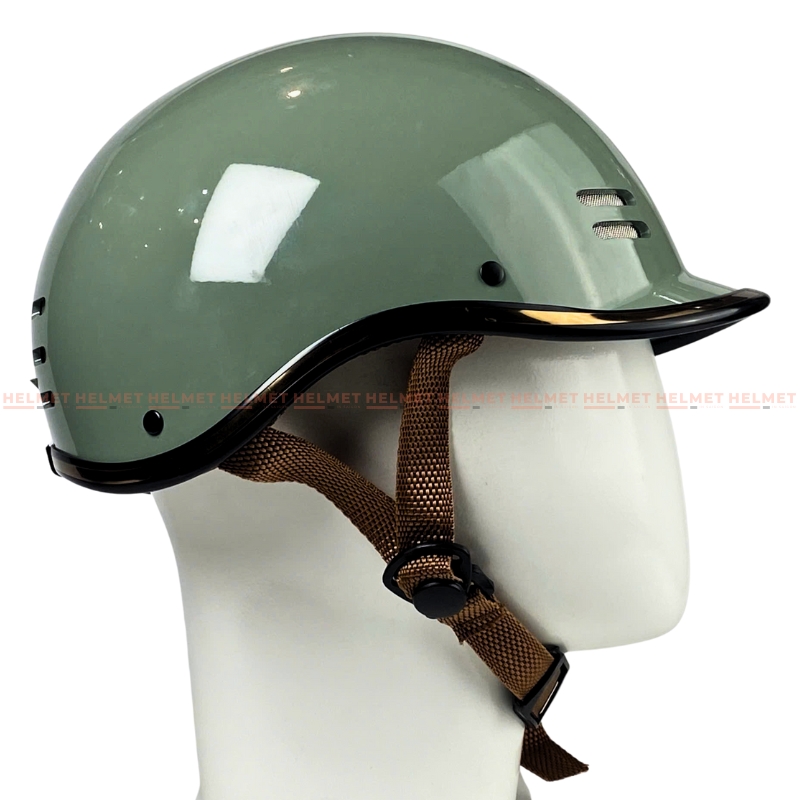 Mũ bảo hiểm cá heo 1/2 đầu SOVAX viền vàng - Gọn nhẹ, thoáng khí, MBH nửa đầu Hoằng Đạt thời trang