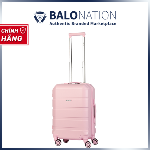 Vali kéo nhựa SAKOS Avenir size S xách tay 20 inch có ngăn nới rộng - Cổng sạc USB - Khóa TSA