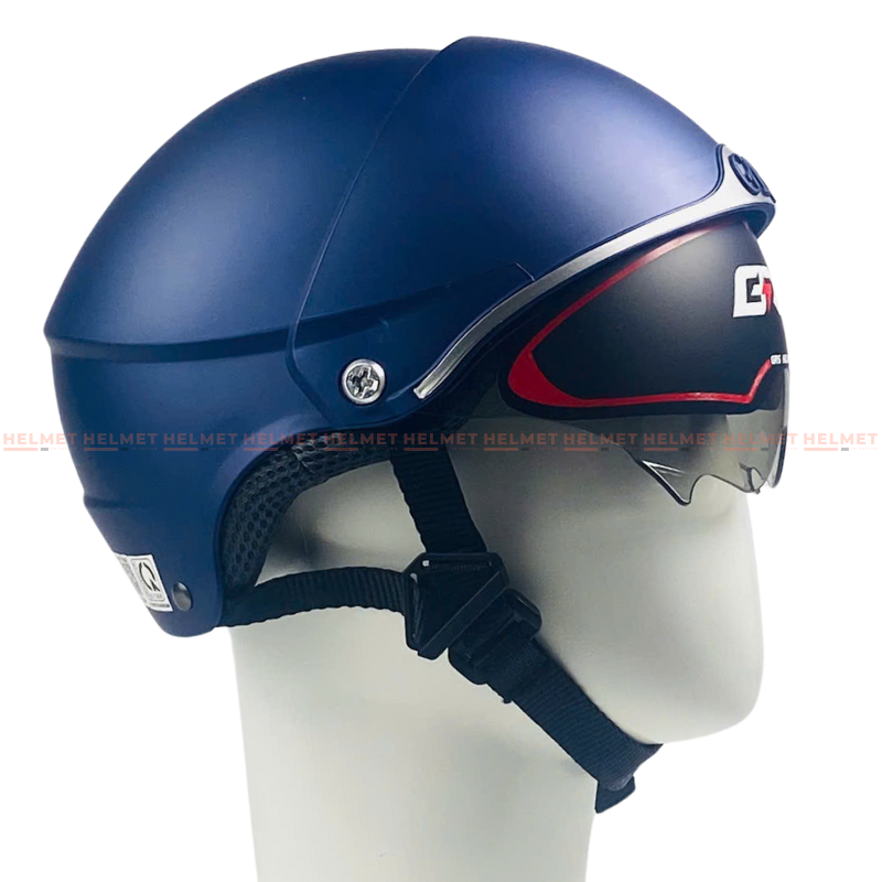 Mũ bảo hiểm 1/2 đầu kính âm GPA A169 (GRS) - Giấu kính, chắc chắn