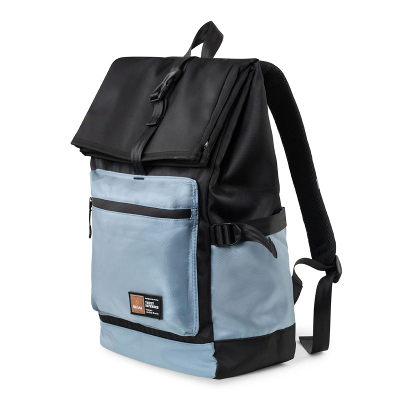 Balo teen MR VUI 1028 laptop 14 inch nắp gập dành cho học sinh sinh viên - Tối giản, vải dày dặn trượt nước