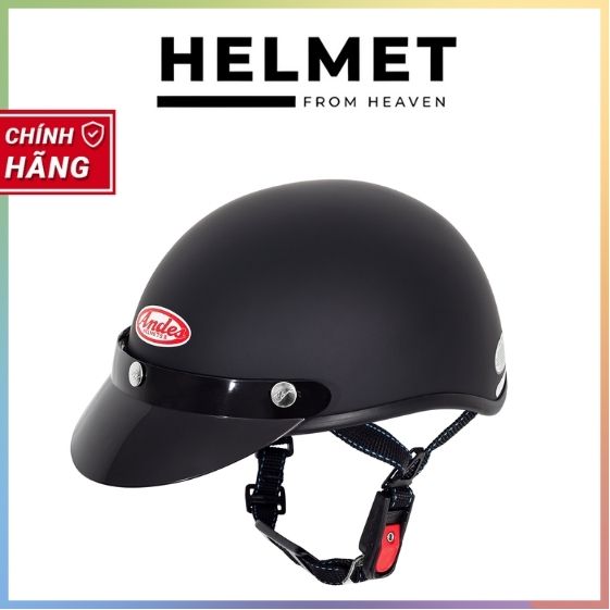 Mũ Bảo Hiểm Nửa Đầu ANDES 3SHALY-Nhám