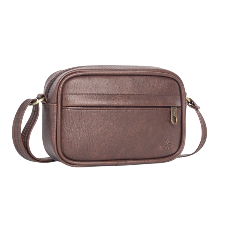 Túi đeo chéo da unisex FADODA FN09 vintage, cao cấp, gọn nhẹ, chống thấm nước, không bong tróc