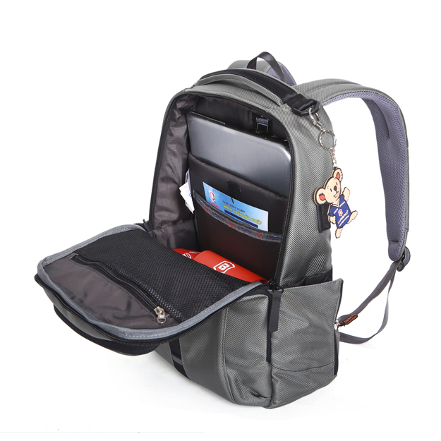 Balo laptop 14 inch LUGBRO City Max - Có sạc USB, Công nghệ RFID Block chống trộm