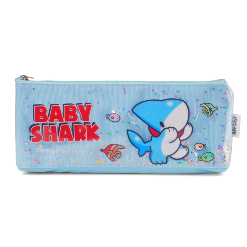 Bóp viết (Hộp bút) MR VUI 004 cho bé trai bé gái lớp 1 2 3 4 5 - Siêu nhẹ, phụ kiện đáng yêu, chống thấm