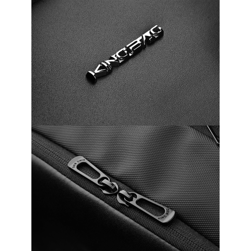 Balo phối da laptop 15.6 inch KINGBAG Robin - Siêu nhẹ, thể tích 20L, đai gài vali, trượt nước, thanh lịch
