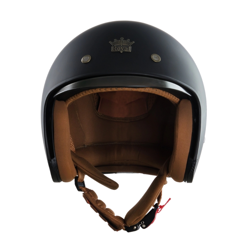 Mũ bảo hiểm 3/4 đầu kính âm ROYAL M139 trơn - MBH giấu kính unisex chuẩn an toàn, chịu va đập mạnh