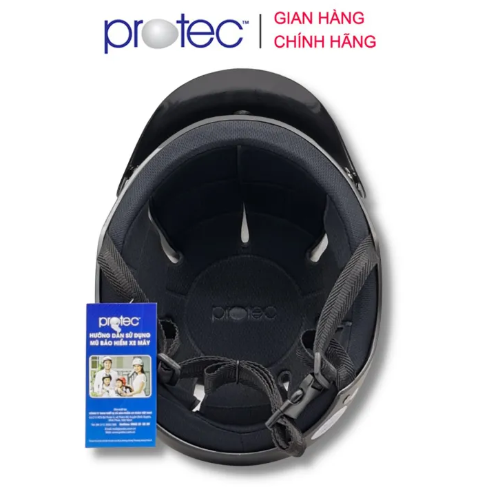 Mũ bảo hiểm nửa đầu không kính Protec VIC MH-001, thời trang, an toàn, chắc chắn, êm nhẹ