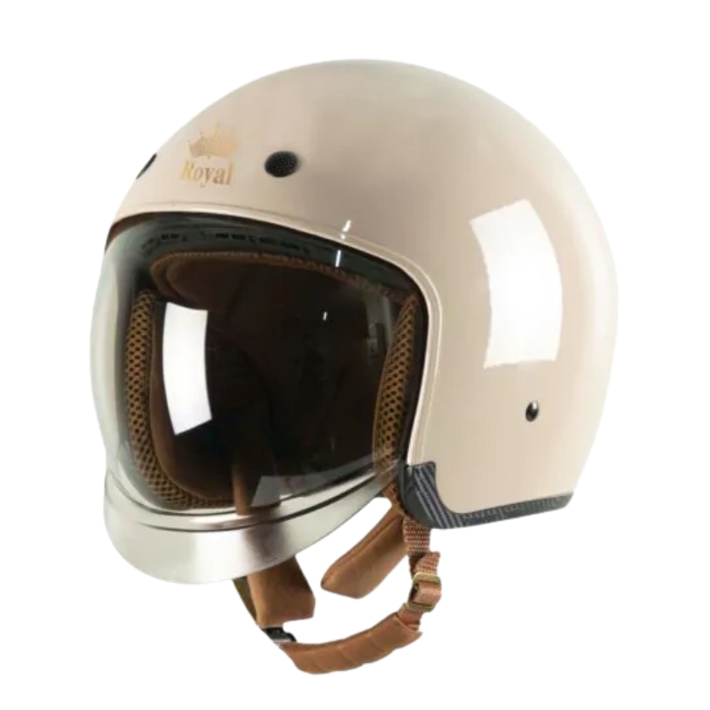 Mũ bảo hiểm 3/4 đầu kính âm ROYAL M139 trơn - MBH giấu kính unisex chuẩn an toàn, chịu va đập mạnh
