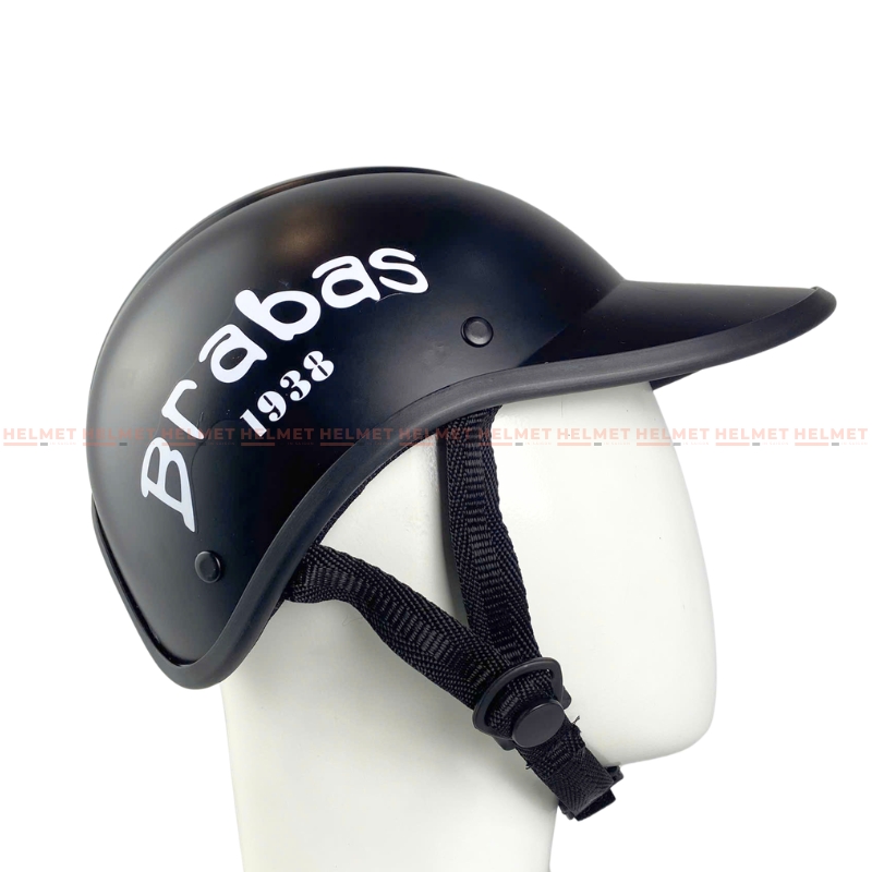 Mũ bảo hiểm lưỡi trai khoét đuôi 1/2 đầu LH Brabas 1938 - MBH kết nửa đầu nữ gọn nhẹ, năng động, che nắng