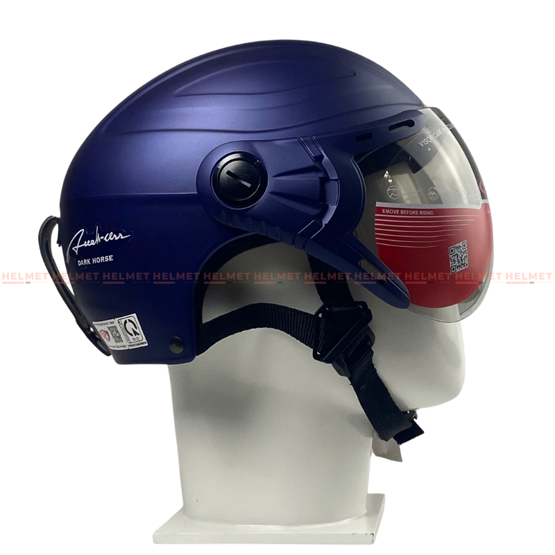 Mũ bảo hiểm 1/2 đầu GRS A860 có kính - MBH nửa đầu size lớn chuẩn an toàn, chắn gió nắng bụi - BH 1 đổi 1