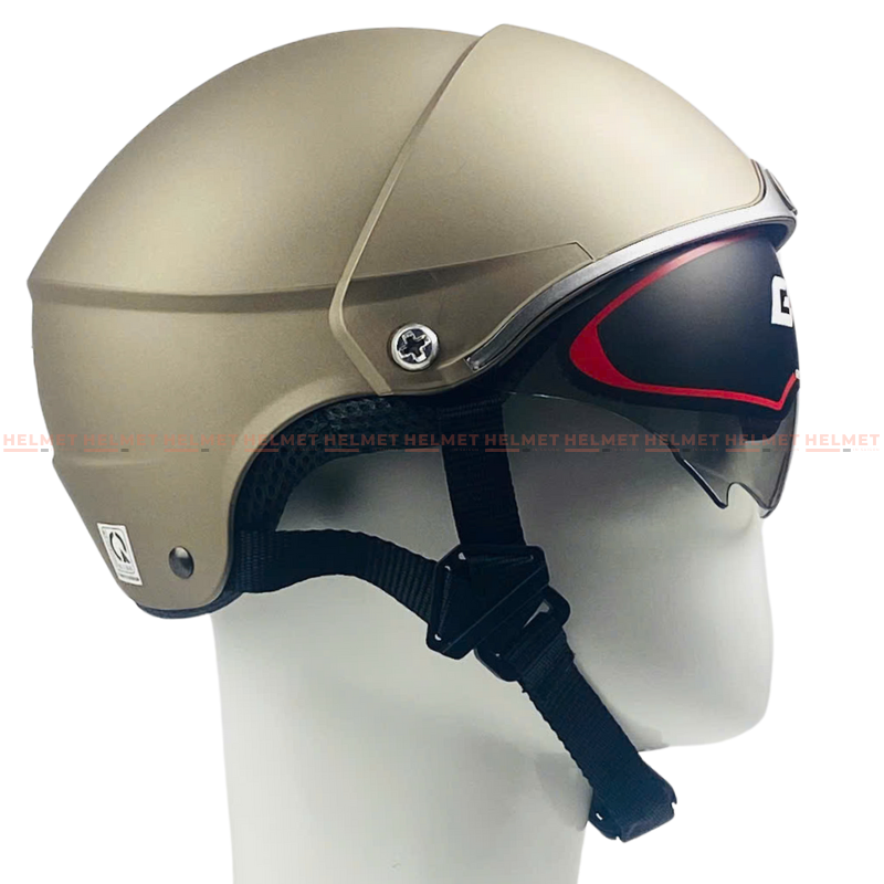 Mũ bảo hiểm 1/2 đầu kính âm GPA A169 (GRS) - Giấu kính, chắc chắn