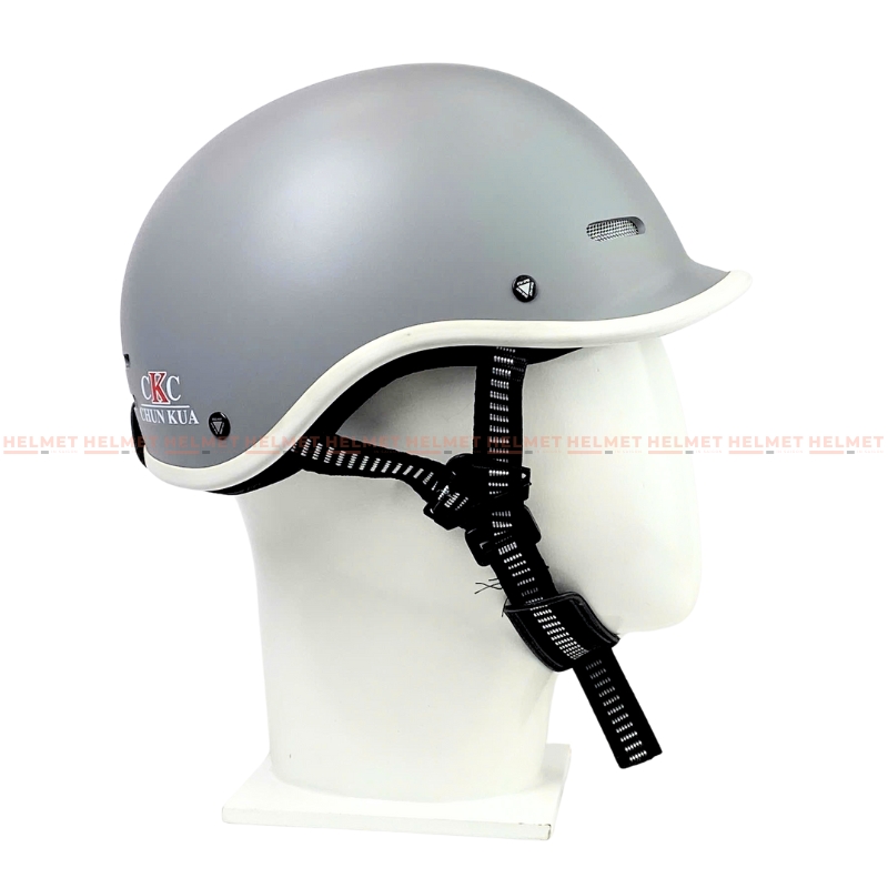 Mũ bảo hiểm cá heo 1/2 đầu ĐỨC HUY CKC 011 - MBH nửa đầu chuẩn an toàn, thoáng khí, năng động, thời trang