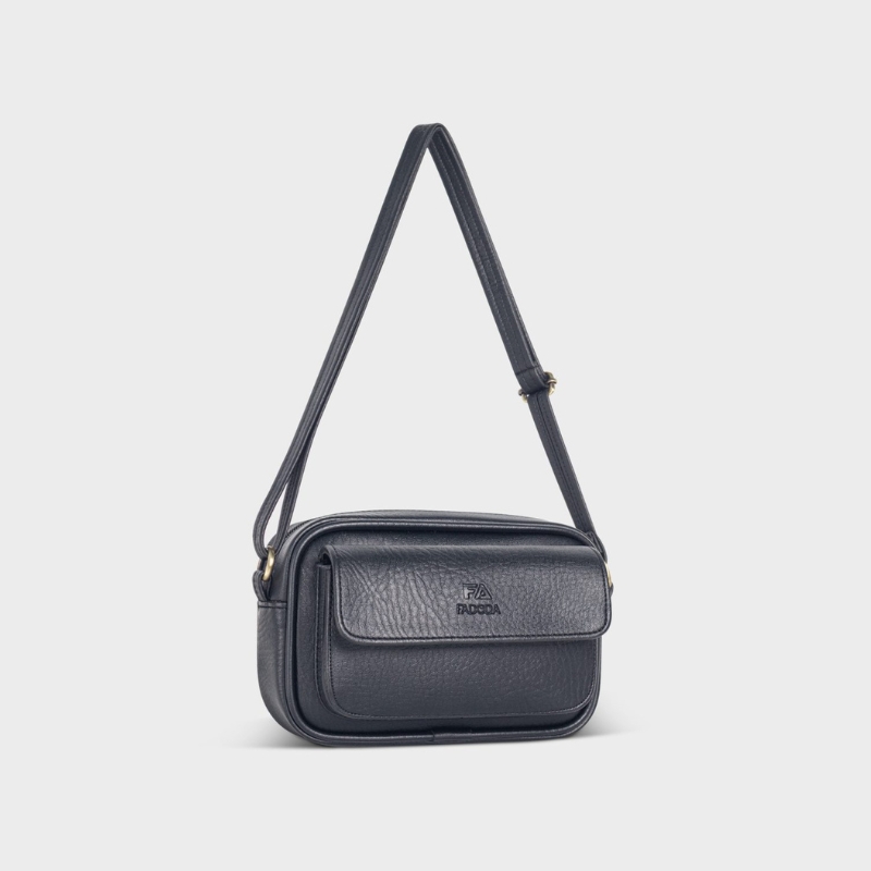 Túi đeo chéo da unisex dáng ngang FADODA FN11 gọn nhẹ vintage chống thấm nước, không bong tróc