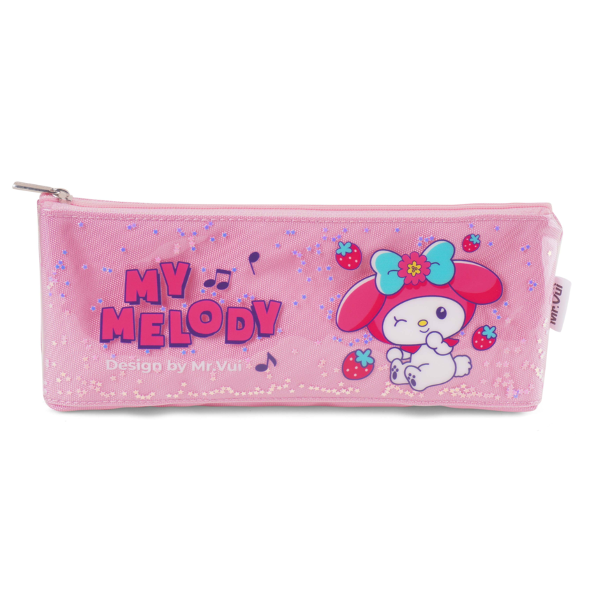 Bóp viết (Hộp bút) MR VUI 004 cho bé trai bé gái lớp 1 2 3 4 5 - Siêu nhẹ, phụ kiện đáng yêu, chống thấm