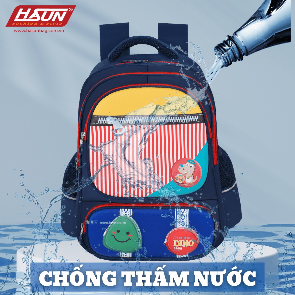 Balo Chống Gù Dành Cho Học Sinh Cấp 2 HASUN HS 2541.2