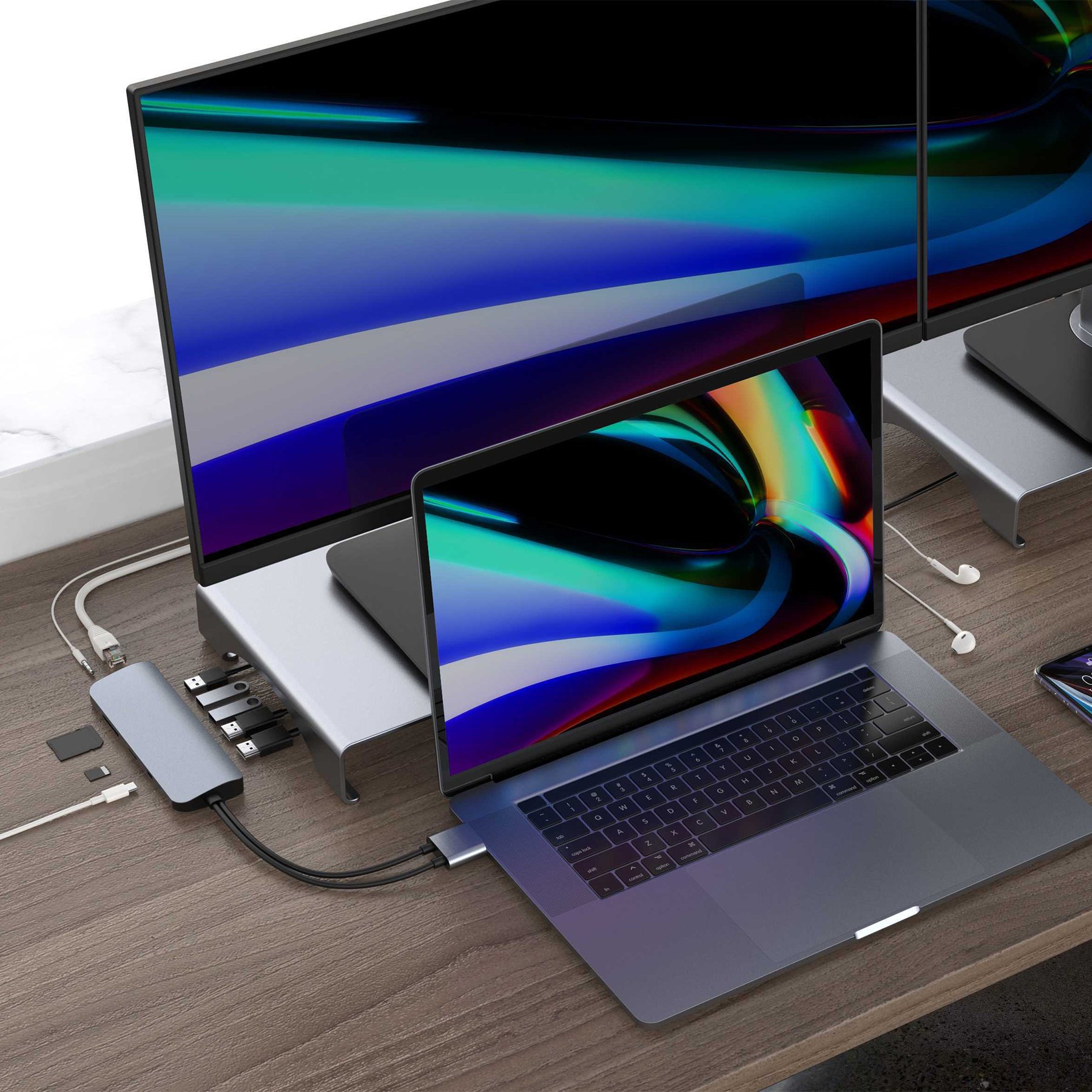 Cổng Chuyển HYPERDRIVE Viber 10-in-2 4K60Hz USB-C Hub HD392